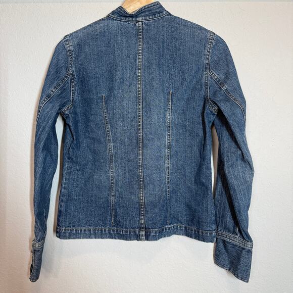 Women's Massimo Denim Blue Jean Button Front Cotton Jacket Size Small - Picture 6 of 7